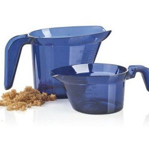 Tupperware Blue Measuring Cups
